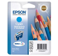 Epson T0322 Cyan DURABrite Ink Cartridge (Pencils) (C13T03224010)